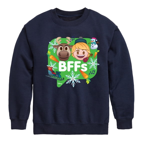 Disney Emoji - Kristoff Sven - Toddler And Youth Crewneck Fleece Sweatshirt