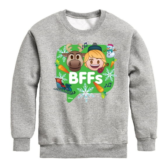 Disney Emoji - Kristoff Sven - Toddler And Youth Crewneck Fleece Sweatshirt