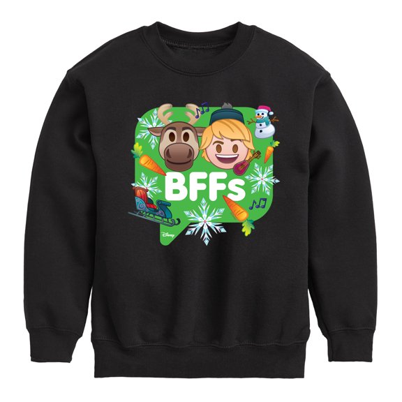 Disney Emoji - Kristoff Sven - Toddler And Youth Crewneck Fleece Sweatshirt