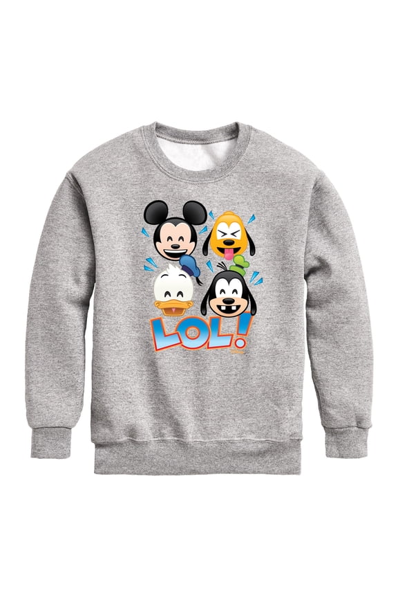 Emoji - Lol Emojis - Toddler And Youth Crewneck Fleece Sweatshirt