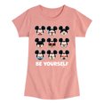 thumbnail image 1 of Disney Emoji - Mickey Be Yourself - Toddler And Youth Girls Short Sleeve Graphic T-Shirt, 1 of 5