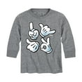 thumbnail image 1 of Disney Emoji - Mickey Hand Emojis - Toddler And Youth Long Sleeve Graphic T-Shirt, 1 of 5