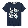 thumbnail image 1 of Disney Emoji - Mickey Hand Emojis - Toddler And Youth Short Sleeve Graphic T-Shirt, 1 of 5