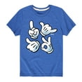thumbnail image 1 of Disney Emoji - Mickey Hand Emojis - Toddler And Youth Short Sleeve Graphic T-Shirt, 1 of 5