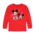 thumbnail image 1 of Disney Emoji - Mickey Minnie Love - Toddler And Youth Long Sleeve Graphic T-Shirt, 1 of 5