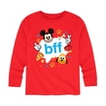 thumbnail image 1 of Disney Emoji - Mickey & Pluto BFF Design - Toddler And Youth Long Sleeve Graphic T-Shirt, 1 of 5
