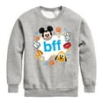 thumbnail image 1 of Disney Emoji - Mickey and Pluto BFFs - Toddler And Youth Crewneck Fleece Sweatshirt, 1 of 5
