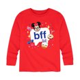 thumbnail image 1 of Disney Emoji - Minnie & Daisy BFF Design - Toddler And Youth Long Sleeve Graphic T-Shirt, 1 of 5