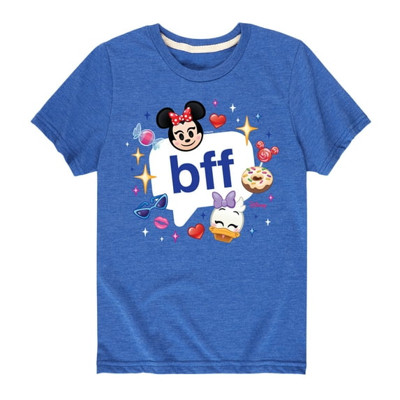 Disney Emoji - Minnie and Daisy BFFs - Toddler And Youth Short Sleeve Graphic T-Shirt