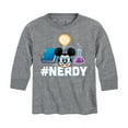 thumbnail image 1 of Disney Emoji - Nerdy Mickey - Toddler And Youth Long Sleeve Graphic T-Shirt, 1 of 5