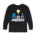 thumbnail image 1 of Disney Emoji - Nerdy Mickey - Toddler And Youth Long Sleeve Graphic T-Shirt, 1 of 5