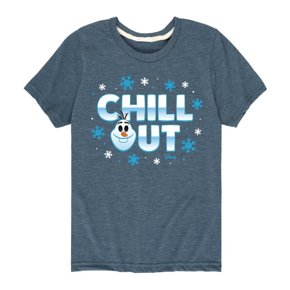 Disney Emoji - Olaf Chill Out - Toddler And Youth Short Sleeve Graphic T-Shirt