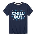 thumbnail image 1 of Disney Emoji - Olaf Chill Out - Toddler And Youth Short Sleeve Graphic T-Shirt, 1 of 5