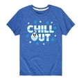 thumbnail image 1 of Disney Emoji - Olaf Chill Out - Toddler And Youth Short Sleeve Graphic T-Shirt, 1 of 5