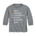 thumbnail image 1 of Disney Emoji - Princess List Icons - Toddler And Youth Long Sleeve Graphic T-Shirt, 1 of 5