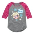 thumbnail image 1 of Disney Emoji - Sis Big Elsa - Toddler And Youth Girls Raglan Graphic T-Shirt, 1 of 4