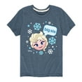 thumbnail image 1 of Disney Emoji - Sis Big Elsa - Toddler And Youth Short Sleeve Graphic T-Shirt, 1 of 5