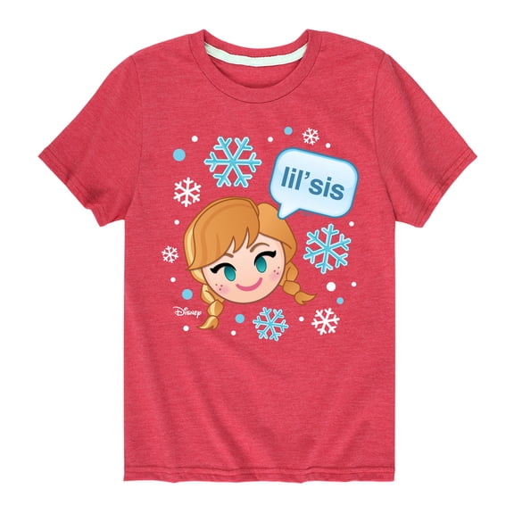 Disney Emoji - Sis Lil Anna - Toddler And Youth Short Sleeve Graphic T-Shirt
