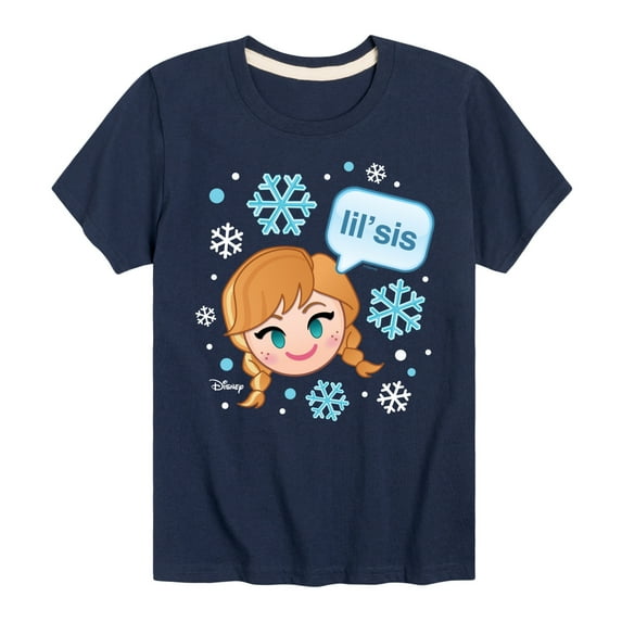 Disney Emoji - Sis Lil Anna - Toddler And Youth Short Sleeve Graphic T-Shirt