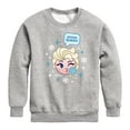thumbnail image 1 of Disney Emoji - Snow Queen - Toddler And Youth Crewneck Fleece Sweatshirt, 1 of 5