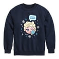 thumbnail image 1 of Disney Emoji - Snow Queen - Toddler And Youth Crewneck Fleece Sweatshirt, 1 of 5