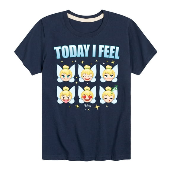 Disney Emoji - Today I Feel Tinkerbell Design - Toddler And Youth Short Sleeve Graphic T-Shirt