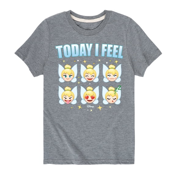 Disney Emoji - Today I Feel Tinkerbell Design - Toddler And Youth Short Sleeve Graphic T-Shirt