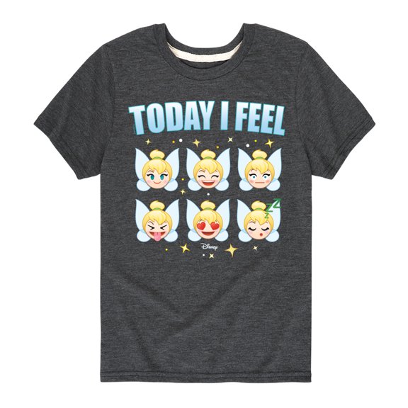 Disney Emoji - Today I Feel Tinkerbell Design - Toddler And Youth Short Sleeve Graphic T-Shirt