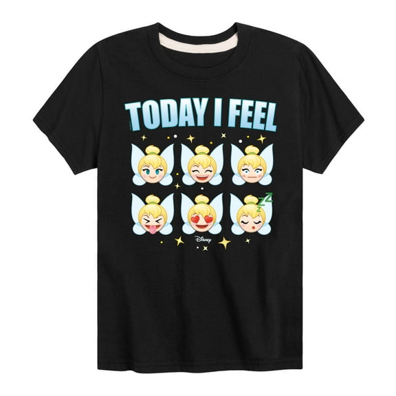 Disney Emoji - Today I Feel Tinkerbell Design - Toddler And Youth Short Sleeve Graphic T-Shirt