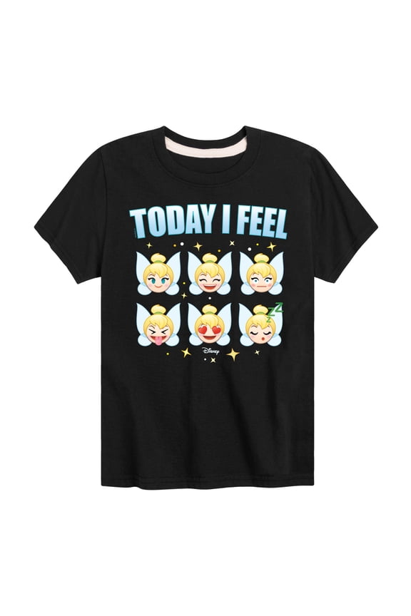 Emoji - Today I Feel Tinkerbell Design - Toddler And Youth Short Sleeve Graphic T-Shirt