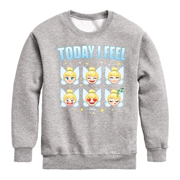 Disney Emoji - Today I Feel - Toddler And Youth Crewneck Fleece Sweatshirt