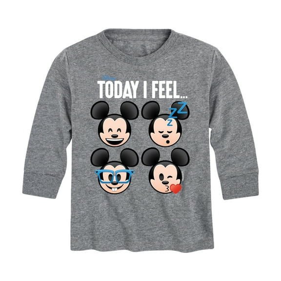 Disney Emoji - Today I Feel - Toddler And Youth Long Sleeve Graphic T-Shirt
