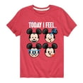 thumbnail image 1 of Disney Emoji - Today I Feel - Toddler And Youth Short Sleeve Graphic T-Shirt, 1 of 5