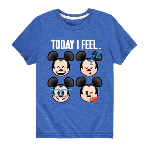 Disney Emoji - Today I Feel - Toddler And Youth Short Sleeve Graphic T-Shirt