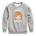 thumbnail image 1 of Disney Emoji - Wait What Anna - Toddler And Youth Crewneck Fleece Sweatshirt, 1 of 5