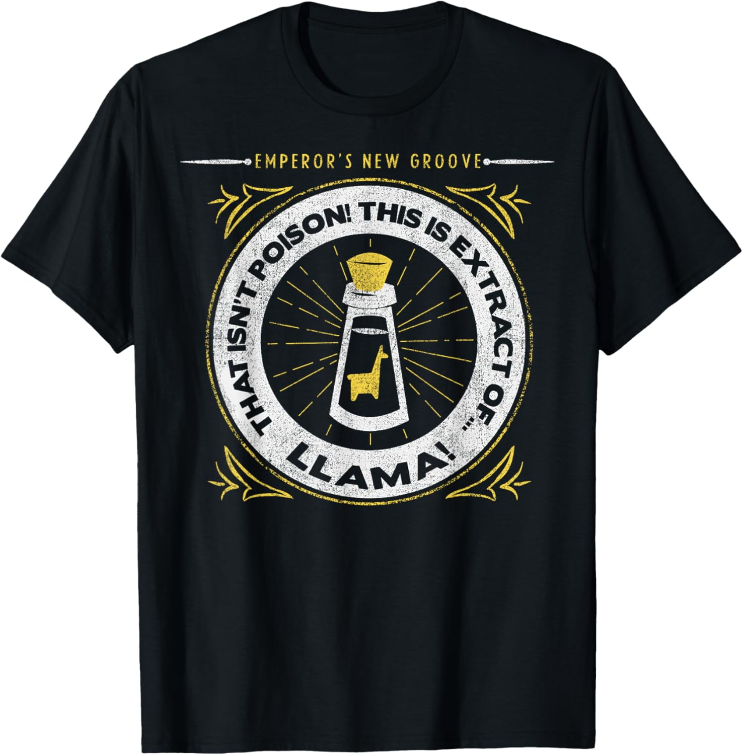 Disney Emperors New Groove Extract Of Llama Logo T-Shirt - Walmart.com