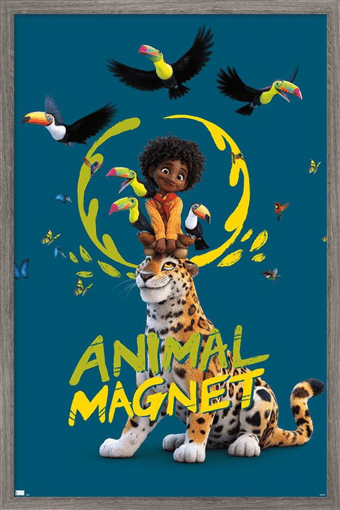 Disney Encanto - Animal Magnet Wall Poster, 22.375" x 34", Framed