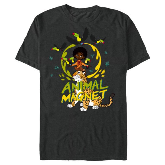 Disney Encanto Antonio Animal Magnet - Short Sleeve Blended T-Shirt for Adults - Customized-Dark Heather