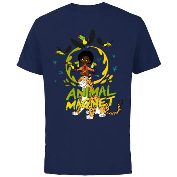 Disney Encanto Antonio Animal Magnet - Short Sleeve Cotton T-Shirt for Adults - Customized-Navy