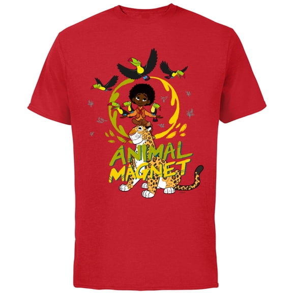 Disney Encanto Antonio Animal Magnet - Short Sleeve Cotton T-Shirt for Adults - Customized-Red