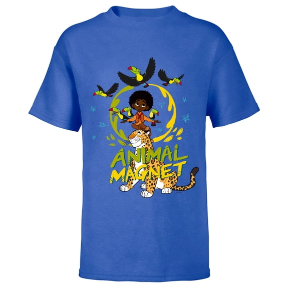 Disney Encanto Antonio Animal Magnet - Short Sleeve T-Shirt for Kids - Customized-Royal
