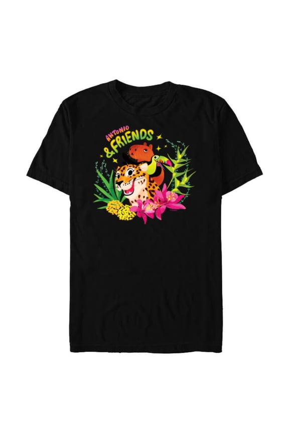 Encanto Antonio & Friends Pico Parce Chispi Animals - Short Sleeve Blended T-Shirt for Adults - Customized-Black