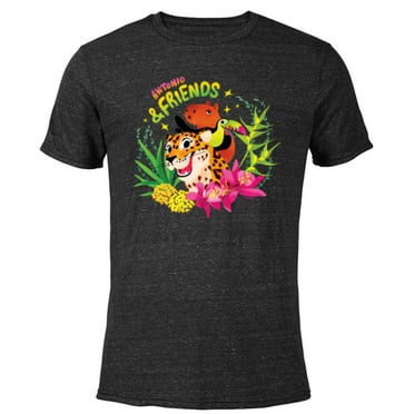 Disney Encanto Antonio & Friends Pico Parce Chispi Animals - Short Sleeve Blended T-Shirt for Adults - Customized-Black