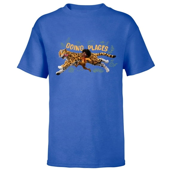 Disney Encanto Antonio Madrigal Jaguar Going Places - Short Sleeve T-Shirt for Kids - Customized-Royal