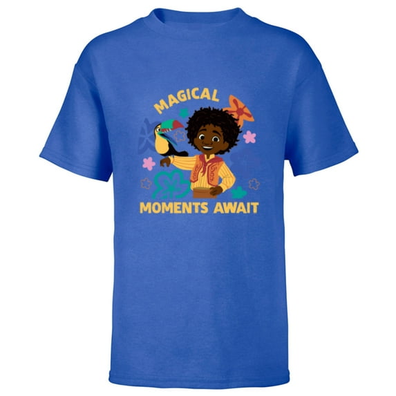 Disney Encanto Antonio Madrigal & Pico Magical Moments Await - Short Sleeve T-Shirt for Kids - Customized-Royal