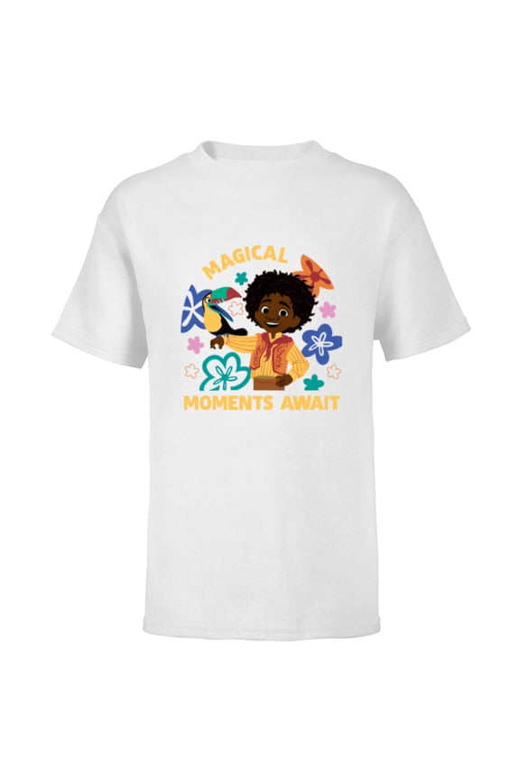 Encanto Antonio Madrigal & Pico Magical Moments Await - Short Sleeve T-Shirt for Kids - Customized-White