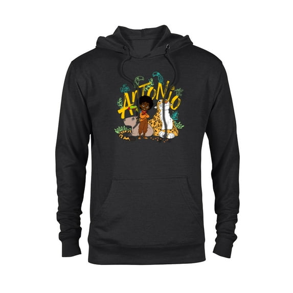 Disney Encanto Antonio with Animal Friends - Pullover Hoodie for Adults - Customized-Black