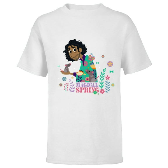 Disney Encanto Bruno Flowers & Plants Easter Magical Spring - Short Sleeve T-Shirt for Kids - Customized-White