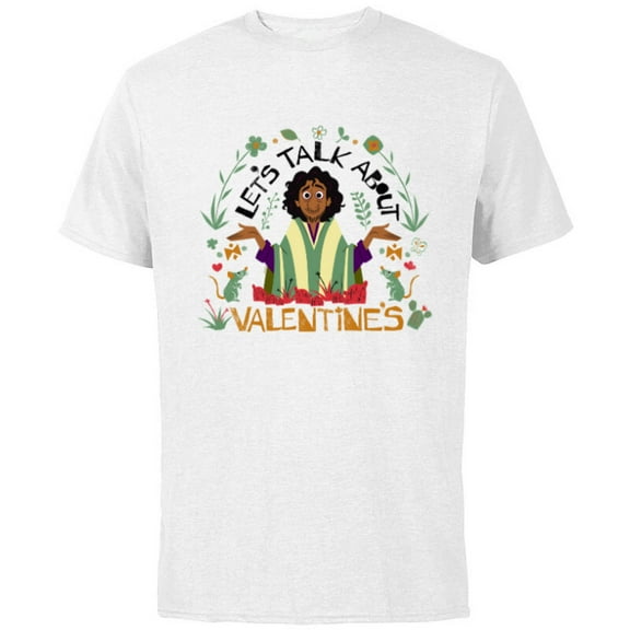 Disney Encanto Bruno Love Let’s Talk About Valentine’s Day - Short Sleeve Cotton T-Shirt for Adults - Customized-White