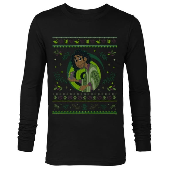 Disney Encanto Bruno Madrigal Ugly Christmas Sweater - Long Sleeve T-Shirt for Men - Customized-Black